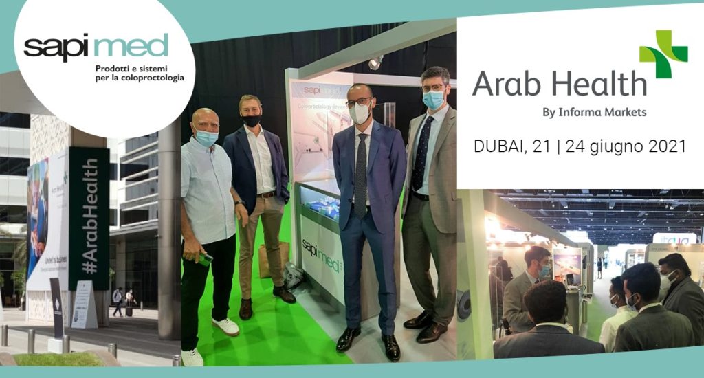 After a long pause caused by the pandemic, the live events are back and Sapi Med S.p.A. chose to re-start with Arab Health 2021: the quintessential exposition dedicated to healthcare in the Middle East and North Africa presenting innovation in products and solutions in the medical sector.