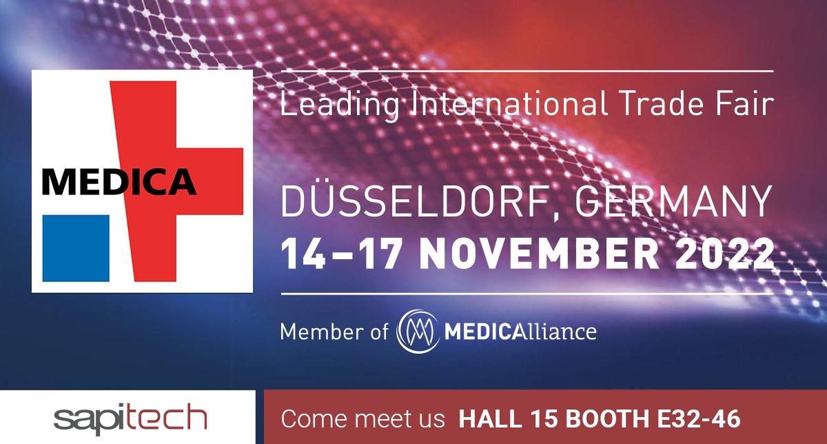 A few more days before the most important event dedicated to the medical sector: MEDICA 2022! We look forward to seeing you in Düsseldorf from 14 to 17 November 2022 to find out about Sapi Med and Sapitech news for the proctology sector.