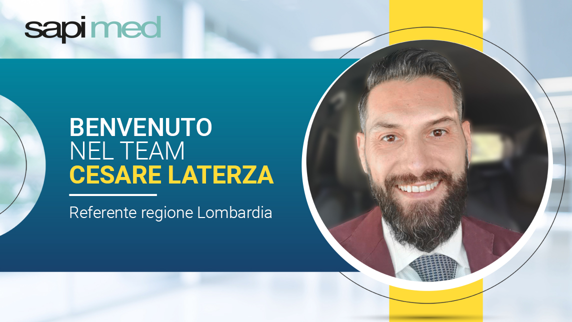 Sapi Med da il suo caloroso benvenuto al dott. Cesare Laterza, il nuovo riferimento per la regione Lombardia su tutta la linea Sapi Med e Sapitech. Nell'articolo tutti i riferimenti per entrare in contatto con il nostro Area Manager!