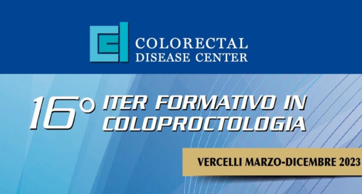 Informazioni e link utili sul 16° Iter Formativo in Coloproctologia, evento patrocinato SICCR che si svolgerà presso la Clinica Santa Rita di Vercelli dal 20 marzo e terminerà con l'ultimo appuntamento a dicembre 2023.