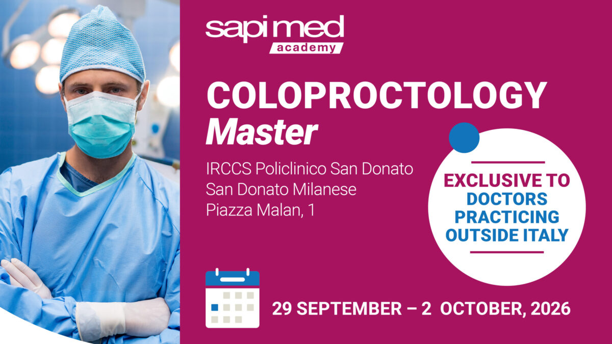Sapi Med Academy launches its first international training program, aimed at promoting the excellence of Italian proctologic surgery and sharing its expertise with physicians worldwide.